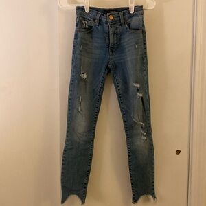 Lucky Brand High Rise Skinny Bridgette Distressed 00/24